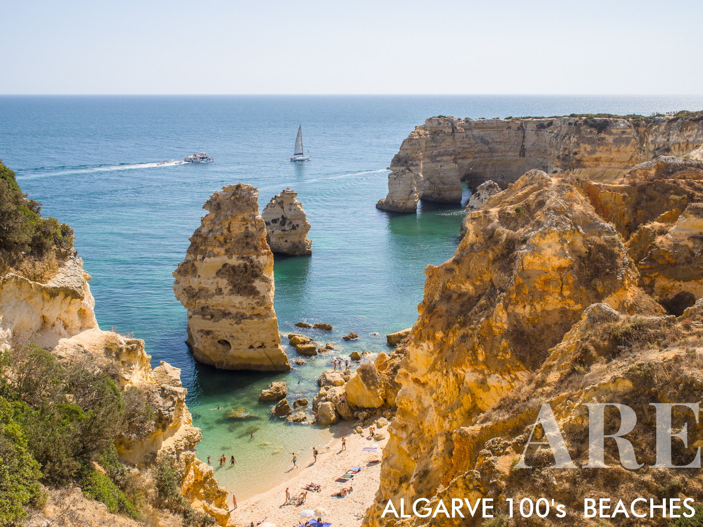 Perspectiva de la playa de Marinha