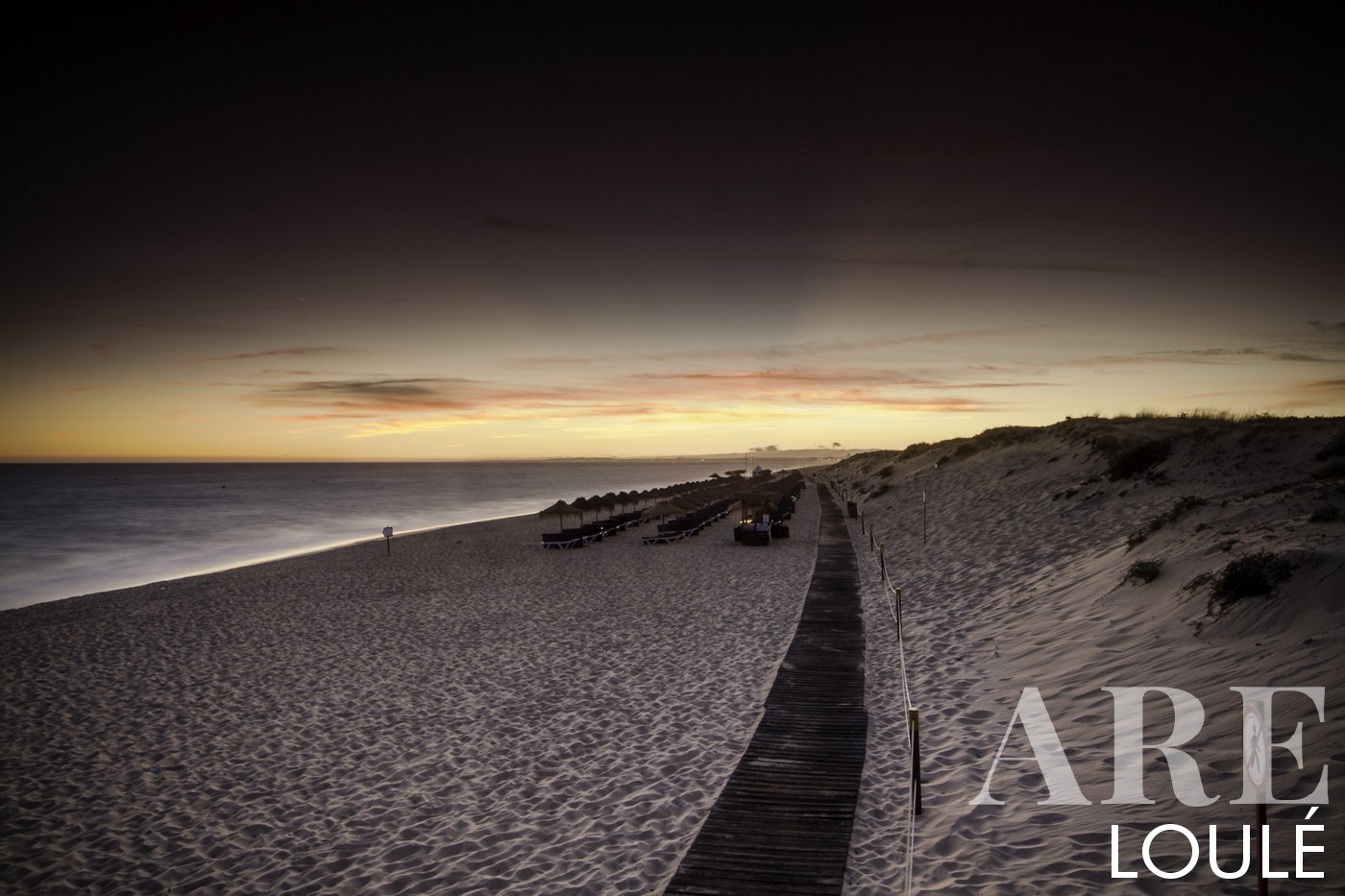 Tarde en el municipio de Loulé. Praia do Anção