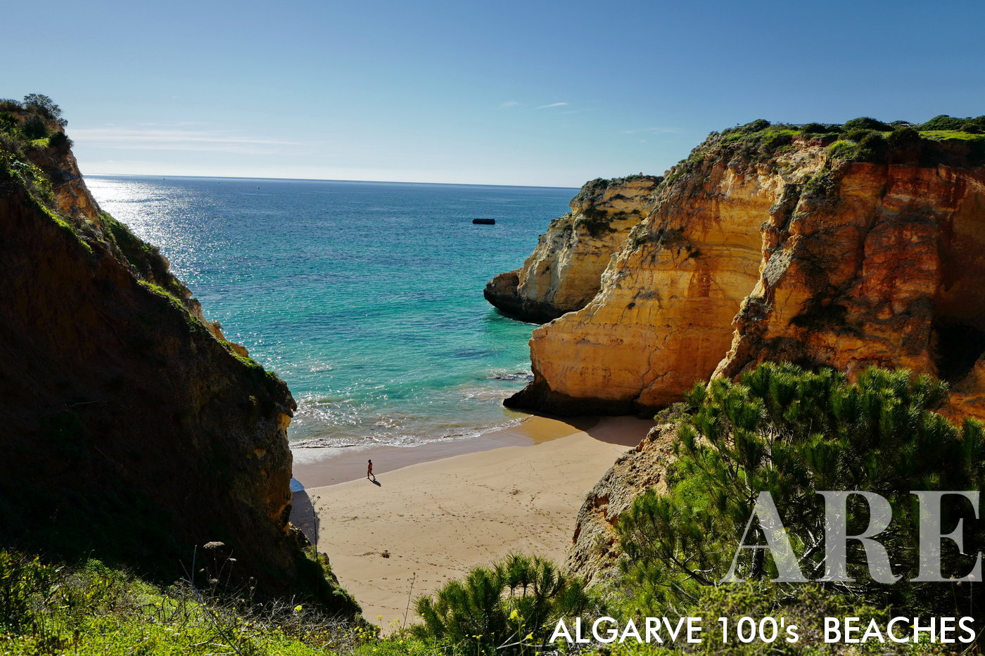 Playa Secreta, situada entre Alvor y Portimão