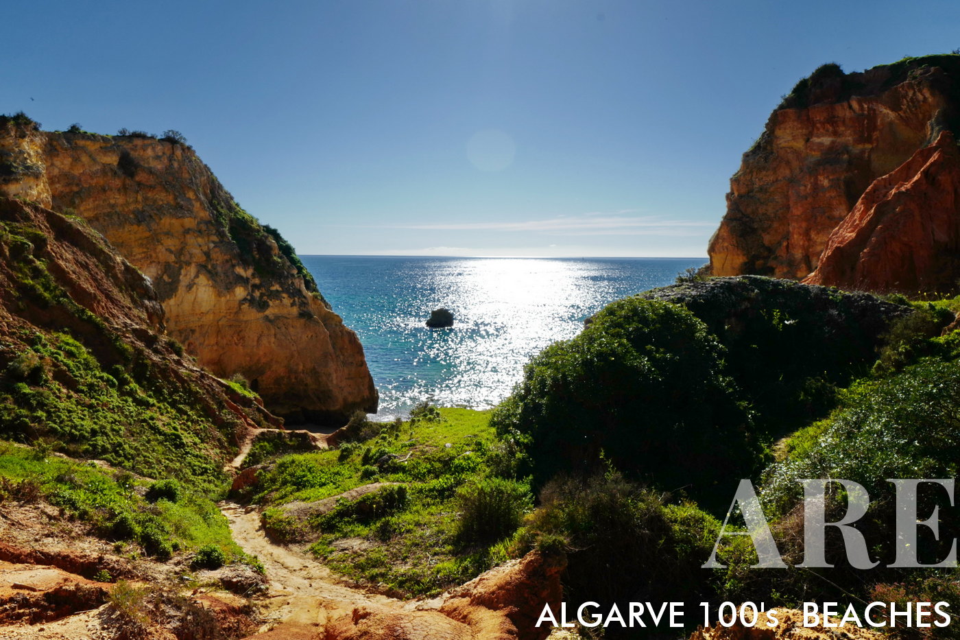 Playa Secreta, situada entre Alvor y Portimão