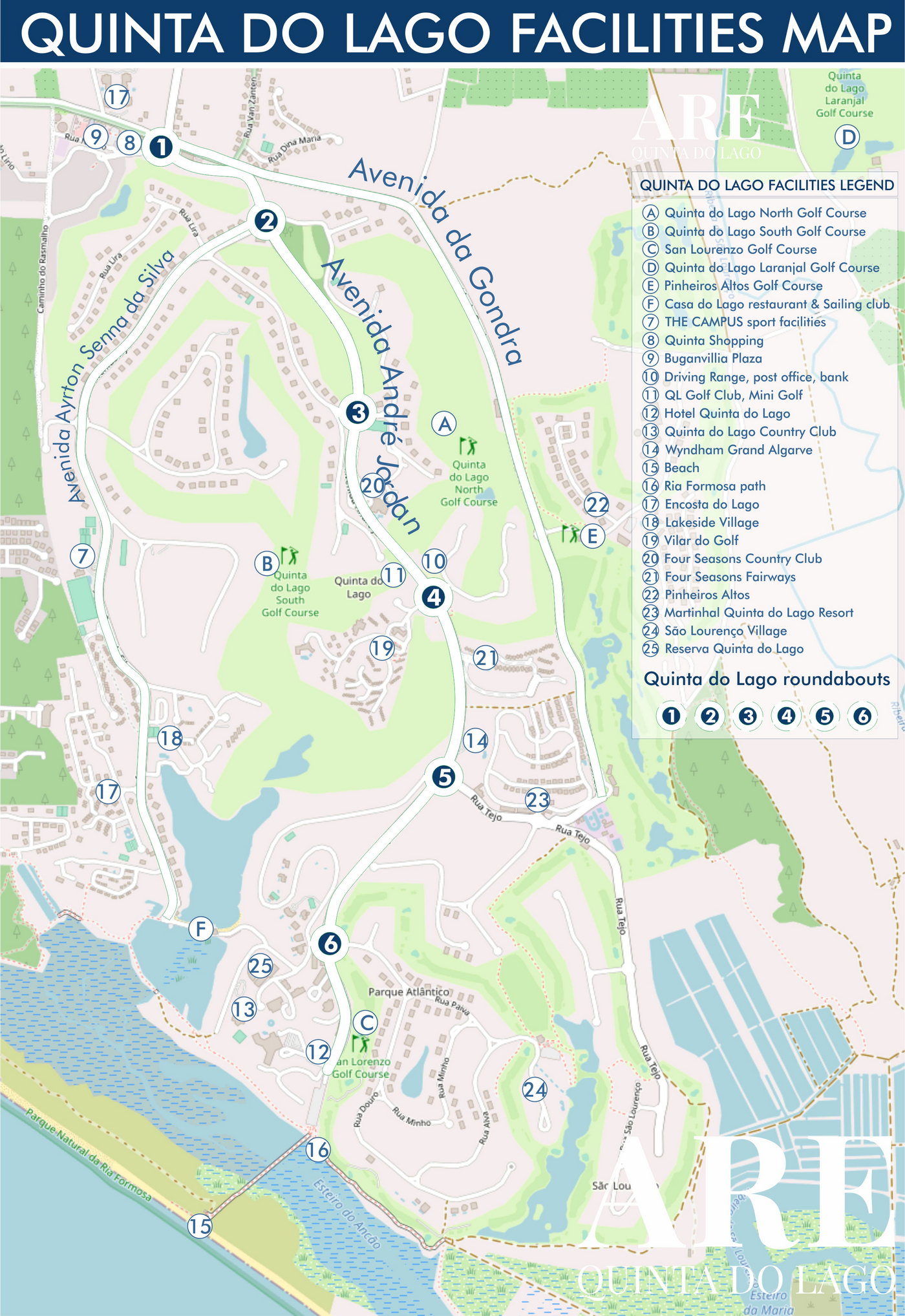 Mapa de Quinta do Lago