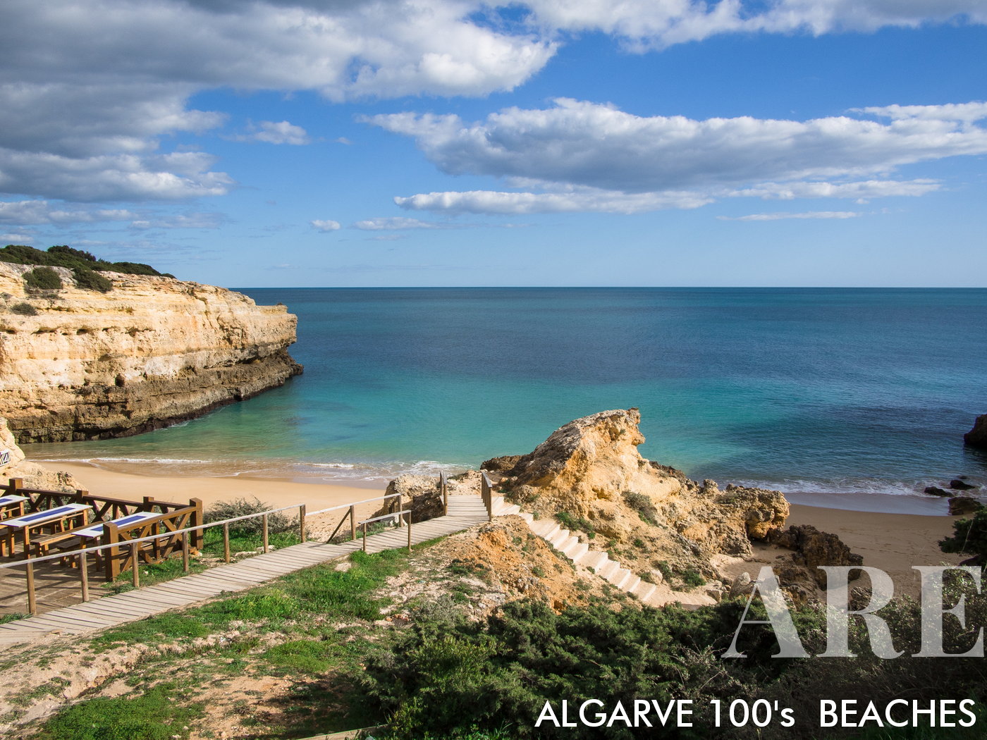 Plage d'Albandeira depuis l'entrée