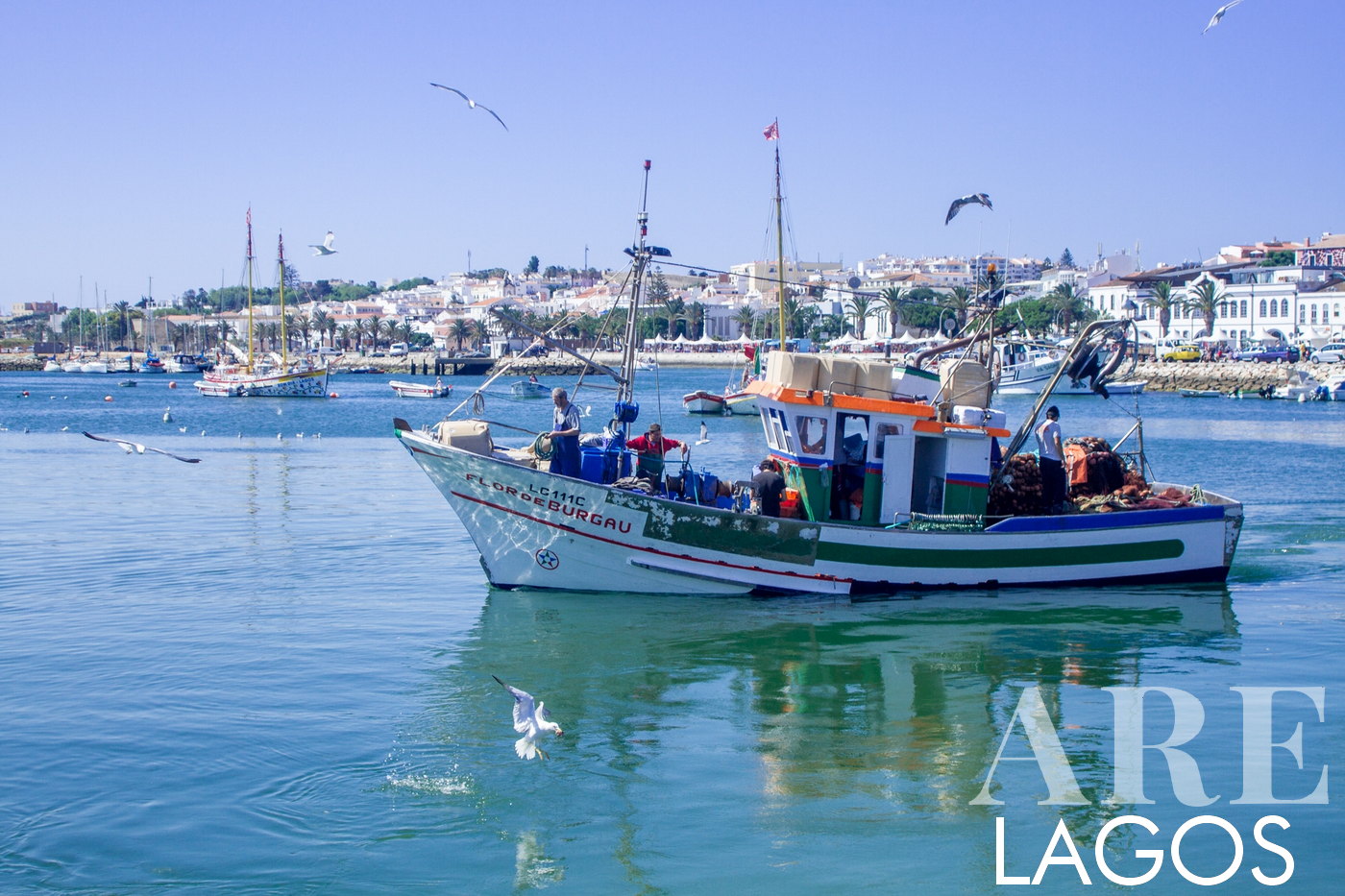 Barco de pesca tradicional português em Lagos