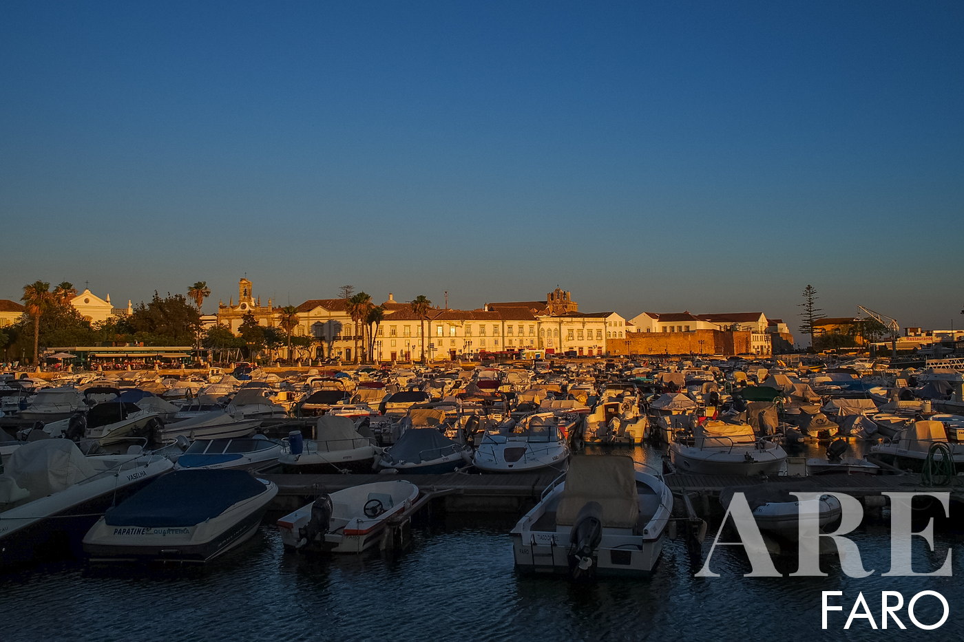 Faro Port, a quaint marina primarily designed for smaller boats