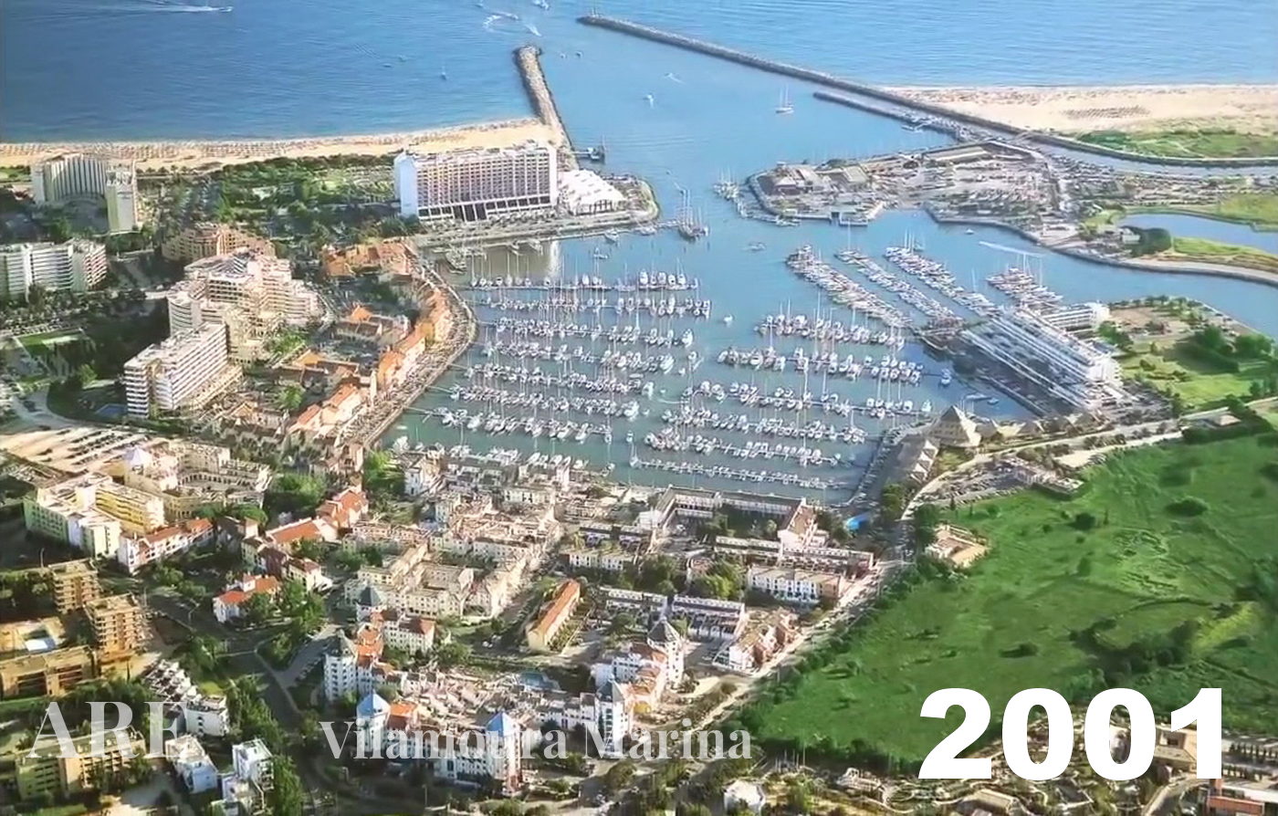 Una vista aérea de la Marina de Vilamoura tomada en 2001.