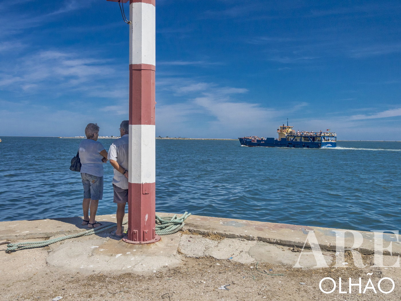 Barco de pasajeros a la isla de Culatra