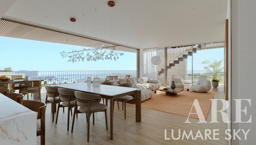 Open views from the penthouses of Lumare Sky Residences