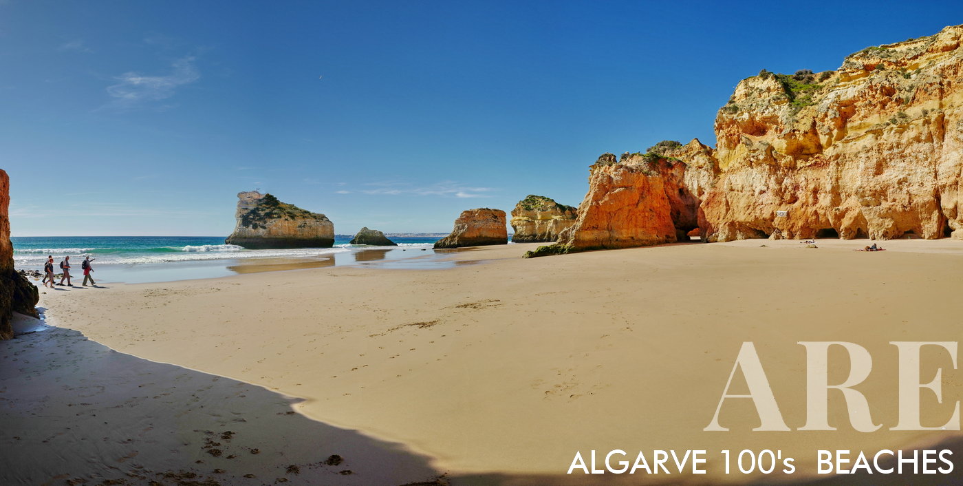Prainha praia escondida praia, Alvor para Portimão, Portugal