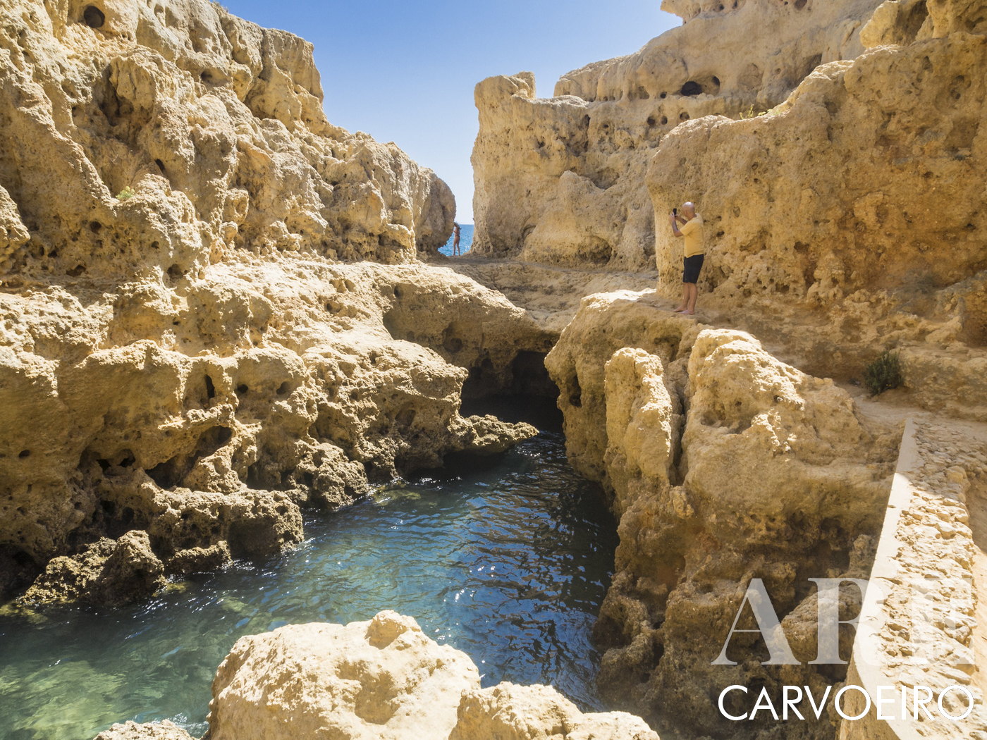 Carvoeiro's Natural Sea Water Pools Between Limestone Rocks