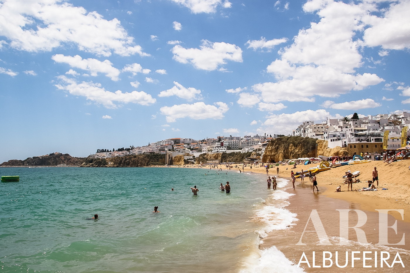 Albufeira Beach in June