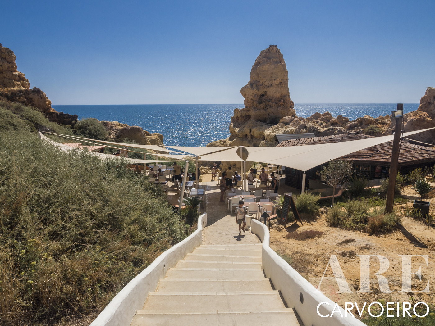 Coffee Bar Terraces Overlooking the Sea in Carvoeiro